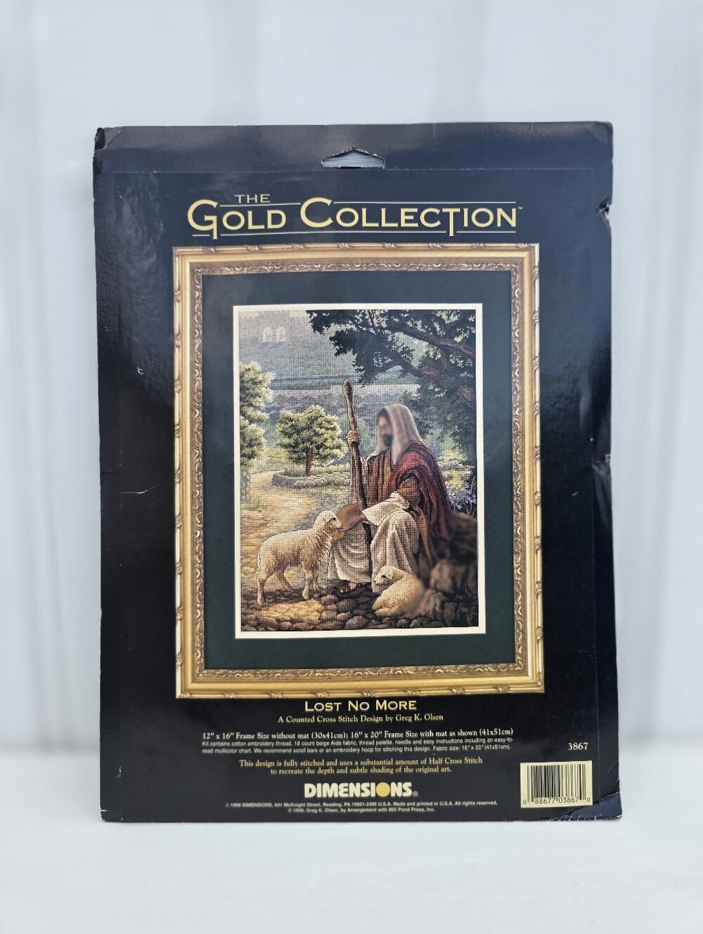 The Gold Collection Lost No More Counted Cross Stitch 3867 Jesus